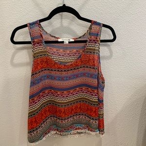 Aztec Crop Top blouse | M